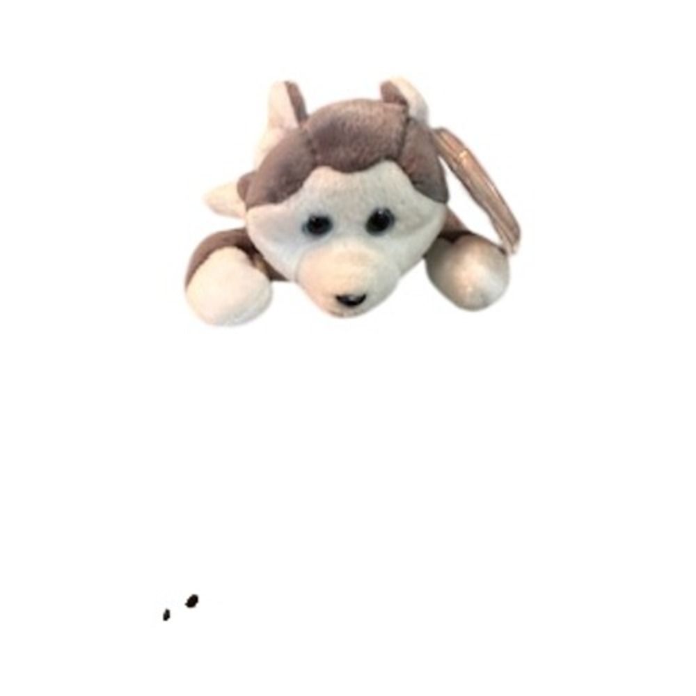 Ty Beanie Baby Nanook the Husky Dog Grey White Plush 1996 Retired with Tags